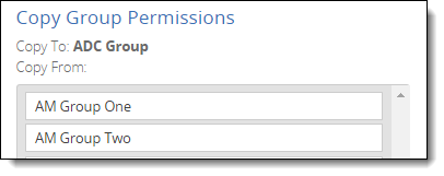 Copy group permissions