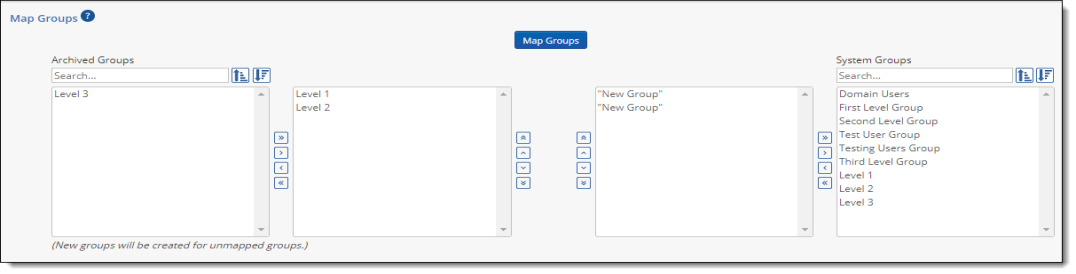 Automatic group mapping