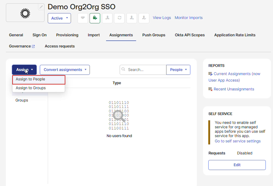 Assign users or groups in Okta