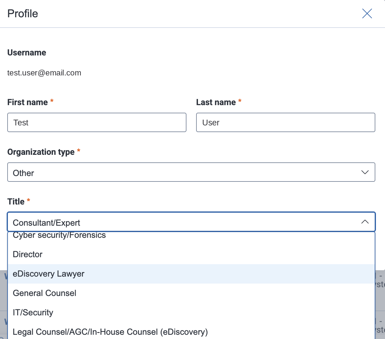 Title options