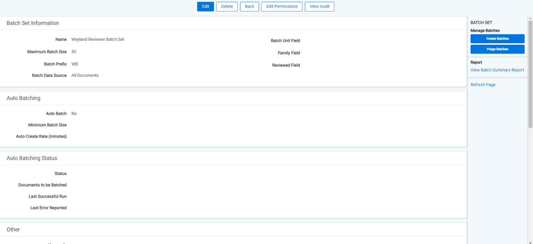 A batch is open and the Batch Set console displays on the right.