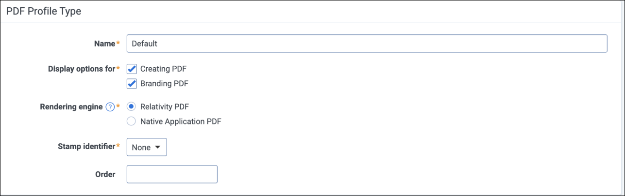 PDF Profile Type