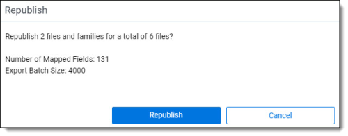 Discovered files retry publish modal