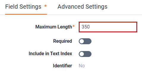 Changing the maximum length of an optional field