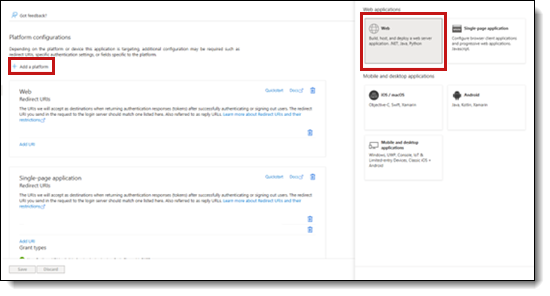 The Web box and add URI link.
