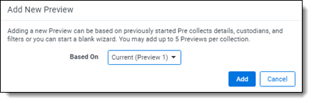 Add new preview dialog