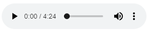 The Chrome Audio Player controls