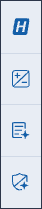The Left drawer options.