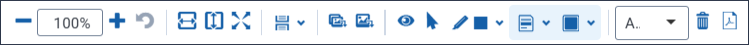 The Image Viewer toolbar options.