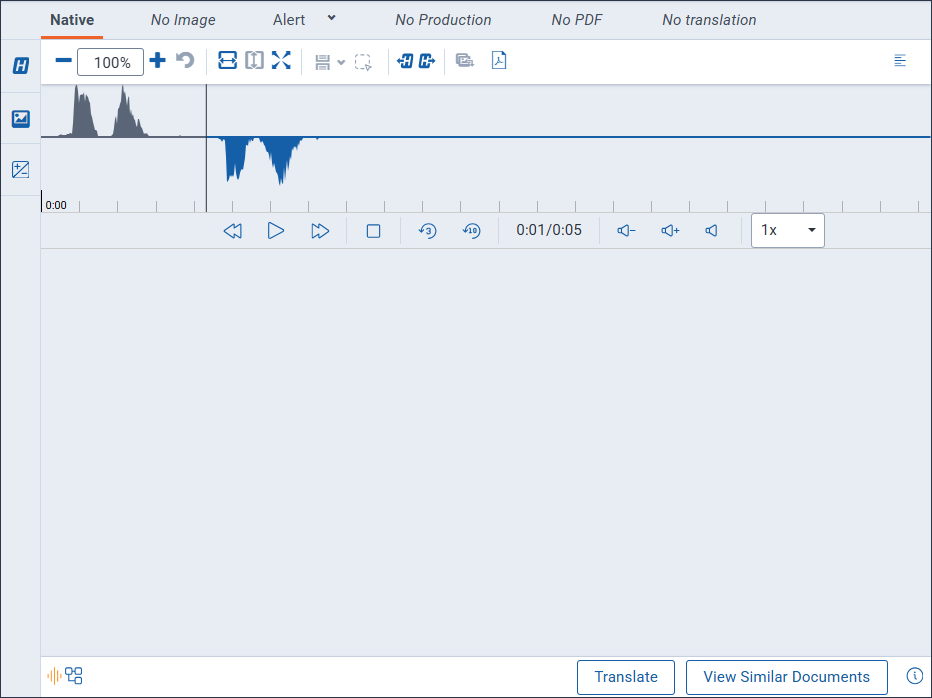 The Waveform is displayed with an audio clip playing.