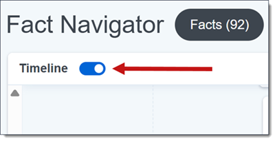 The Timeline toggle is highlighted.