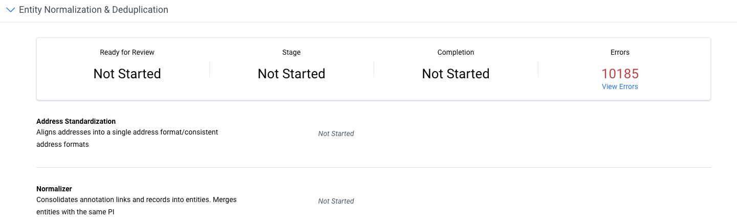 An image of Entity Normalization and Deduplication details