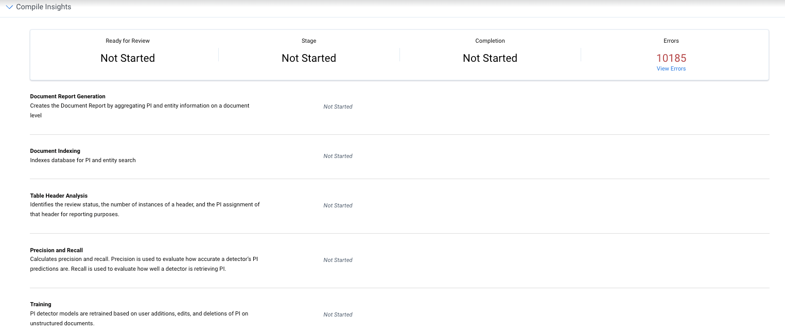 An image of compile insights