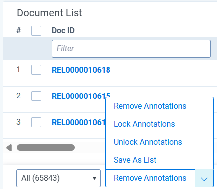 An image of the Mass operation annotation options