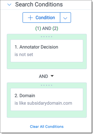 Search Conditions for Step 4