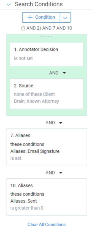 Search Conditions for Round 1, Step 4.