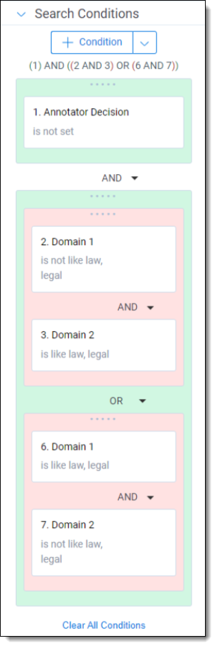 Search Conditions for Step 4