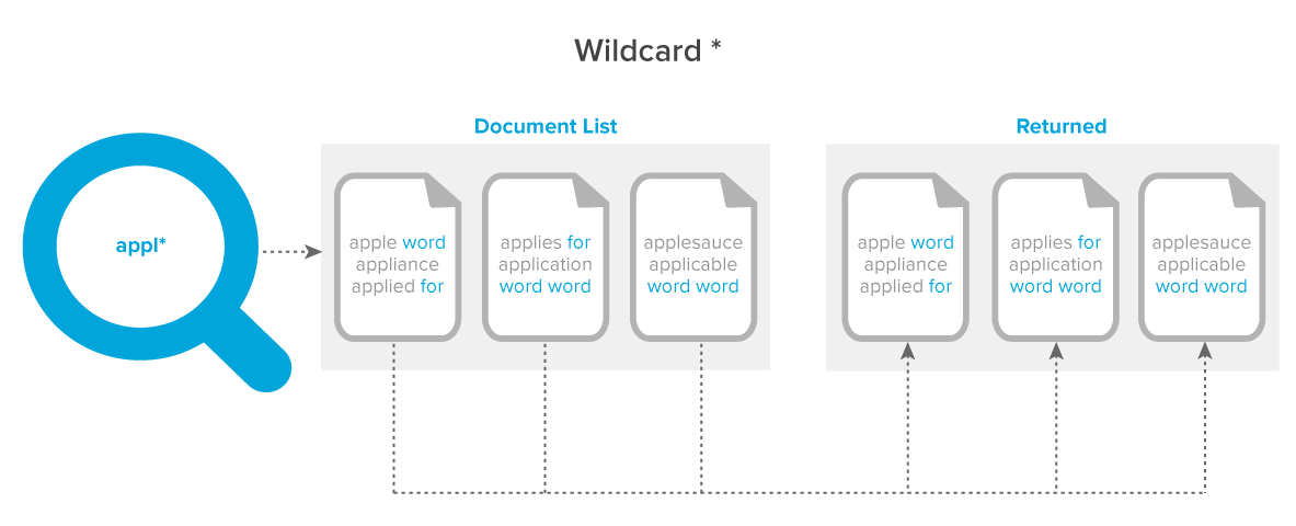 Asterisk wildcard diagram