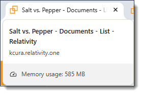 A detailed description in a browser tab displays.  In this case, the user is located on the Documents tab of the Salt vs. Pepper workspace.