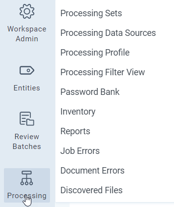 An example of the child tab menu.