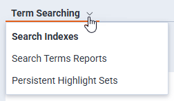 The child tab selection menu