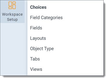Workspace Setup tab
