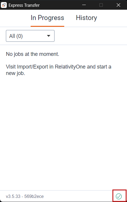 Highlighted green checkmark for connectivity