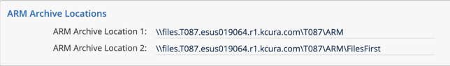 Click to expand An ARM Archive Location for files first workflow