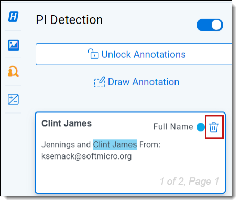 An image of the delete PI icon.