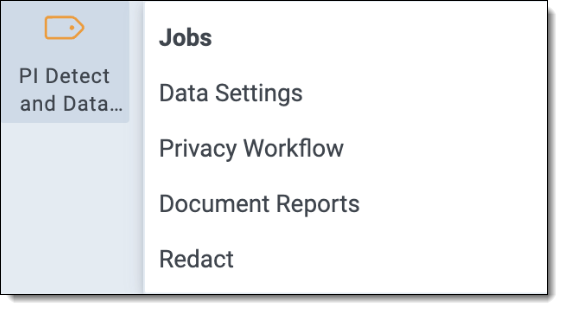 An image of the PI Detect and Data Breach Response tab