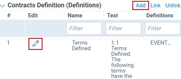 An image of the Edit button on the inline object list.