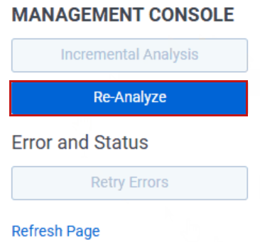 An image of the Analyze button