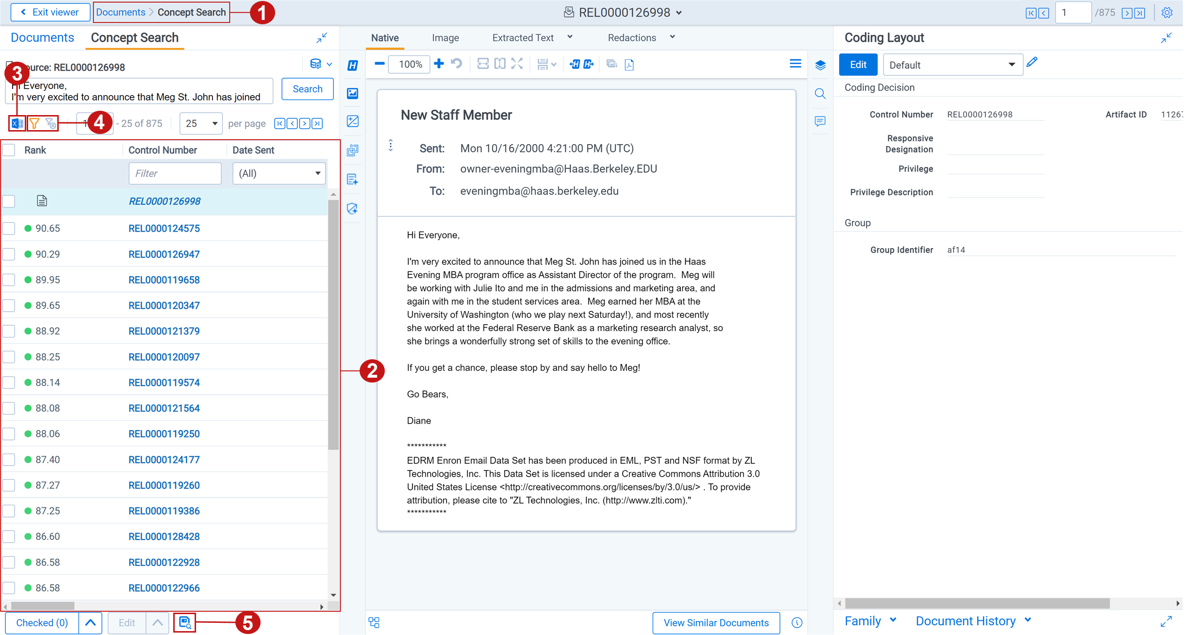 The Viewer is open with the Similar Documents card highlighted as well as the page navigation and breadcrumbs navigation.