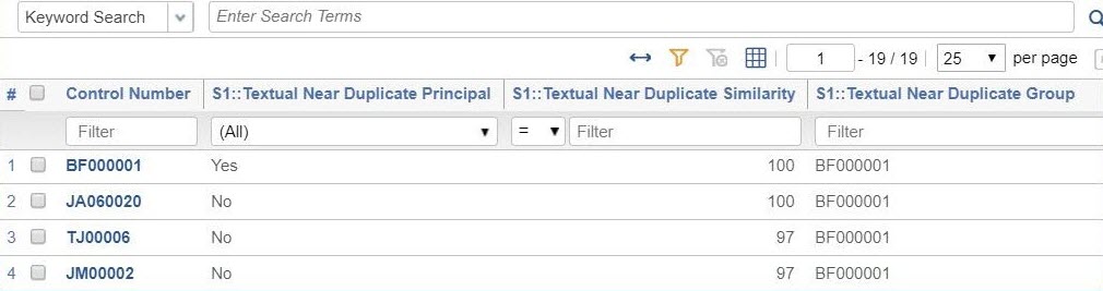 Example results