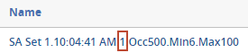 Repeated content filter with identifier highlighted