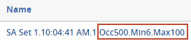 Repeated content filter with operation settings highlighted
