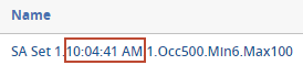 Repeated content filter with timestamp highlighted