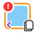 Email icon with red exclamation point