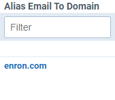 Duplicate domain removal for enhanced domain fields