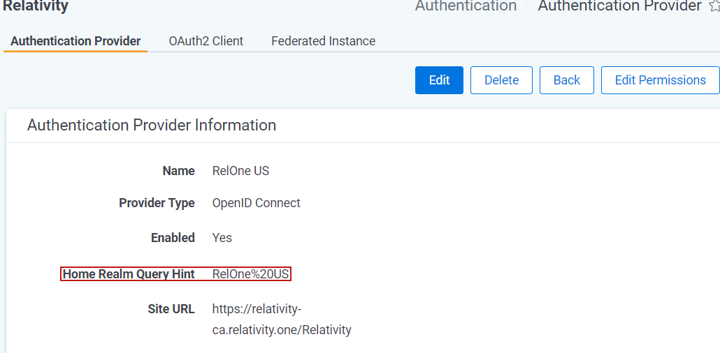Federated Instance Information