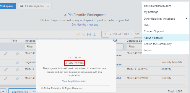Screenshot showing the connect instance name after its created