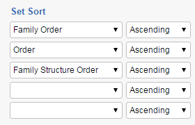 The Set Sort fields order for a new issue view