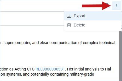 The Ellipsis icon is highlighted in the text editor.