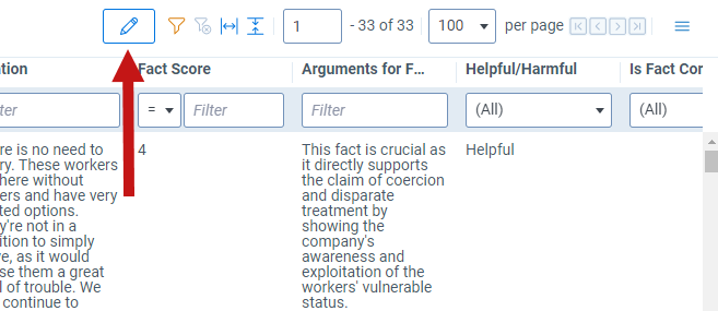 The Documents tab with the Inline Editing icon highlighted.
