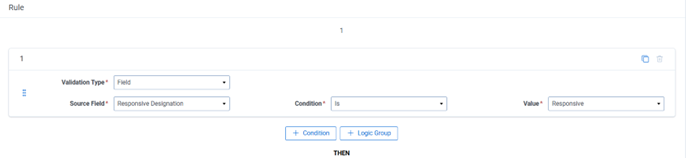 Example of sample data in Rules section.
