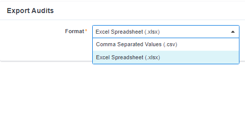 Export audits - options