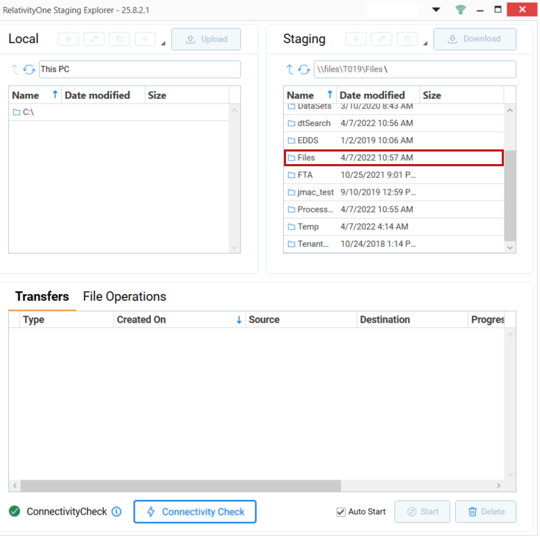 Staging Explorer