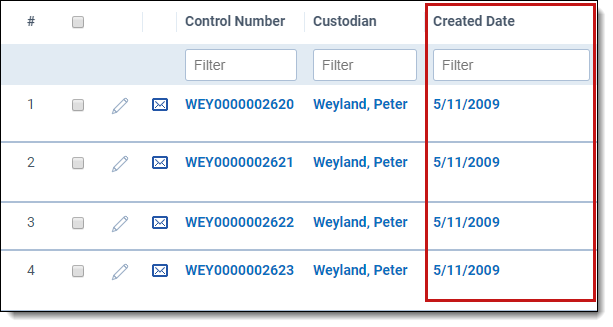 Advanced Settings linked date