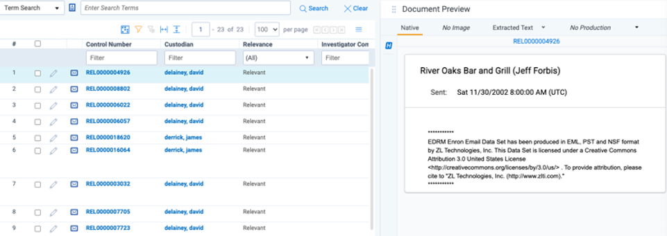 Document preview example