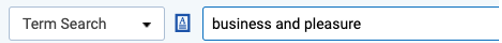 Boolean search example